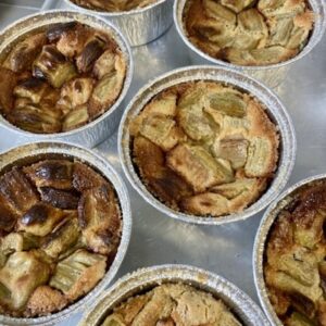 Clafoutis à la rhubarbe (pièce)